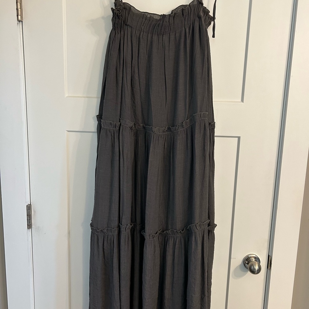 Women's Gray Maxi Dress